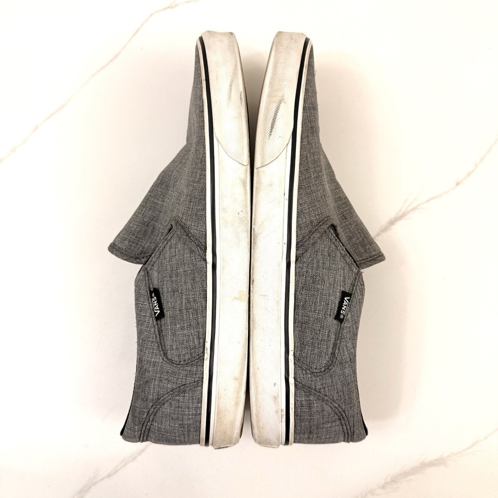 Vans Asher Deluxe Skate Shoes Mens 11.5 Gray Slip-On Comfort Textile - Picture 6 of 8